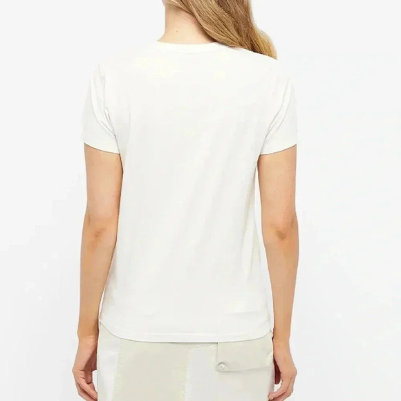 NWT MAISON KITSUNÉ PARISIENNE CLASSIC Short Sleeve TEE LATTE - Picture 3 of 4